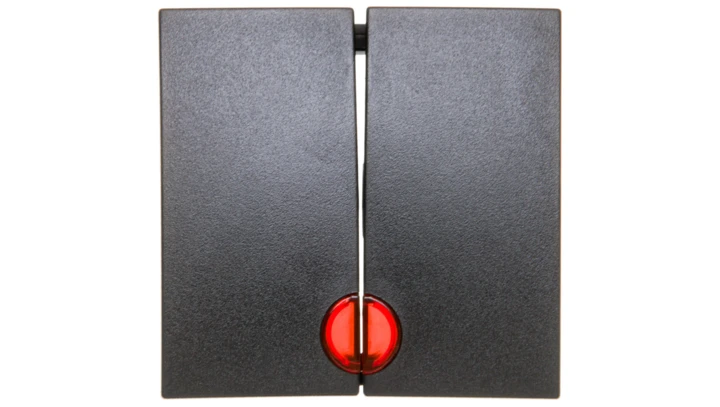 B.Kwadrat/B.3/B.7 Klawisz podwójny z czerwoną soczewką antracyt 16271606