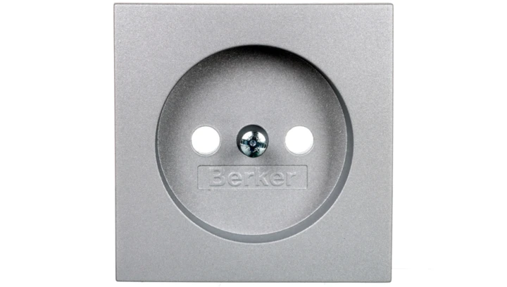 B.Kwadrat/B.7 Płytka czołowa gniazda b/u aluminium 3961038994