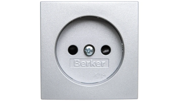 B.1/B.7 Płytka czołowa gniazda b/u aluminium 3967331404