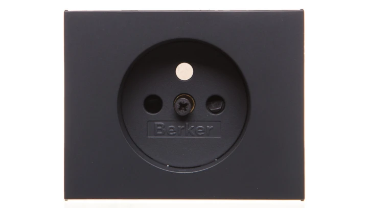 K.1 Płytka czołowa gniazda z/u z przesłonami antracyt mat lakierowany 3965757006