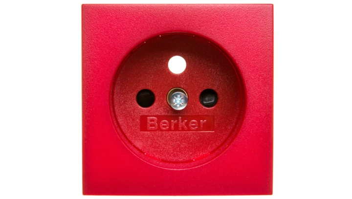 B.3/B.7 Płytka czołowa gniazda z/u z przesłonami czerwony 3965760062