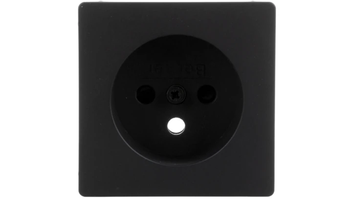 Q.1/Q.3/Q.7 Płytka czołowa gniazda z/u antracyt aksamit 3965766086