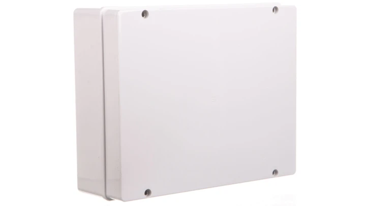 Puszka natynkowa gładka z pokrywą seria 410 IP56 380x300x120 szara EC410C9