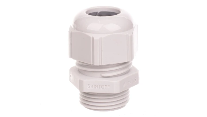 Dławnica kablowa poliamidowa M20 IP68 SKINTOP STR-M 20x1,5 jasnoszara 53111520