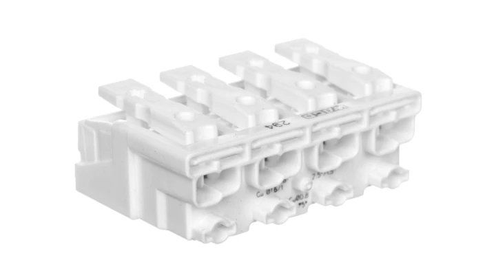 Złączka zasilająca 4-przewodowa 2,5mm2 szara 294-4004 /500szt./