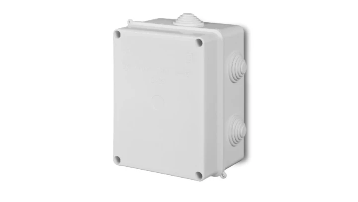 Puszka hermetyczna n/t PK-6 158x118x80mm z zaciskiem 4x16mm2 IP55 biała 0228-10