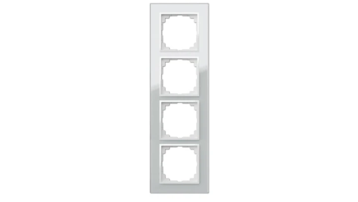 Sentia Ramka poczwórna szkło biała 1474-62