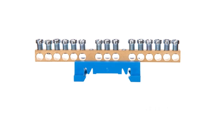 N15 kolor niebieski 15x16mm2 Listwa zaciskowa neutralna MAD0015N15