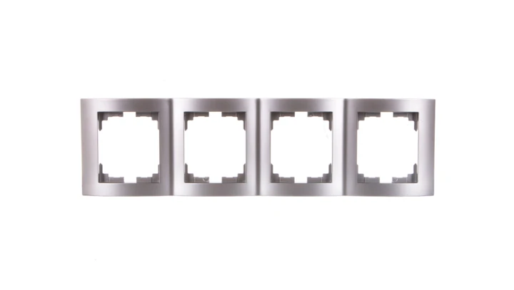 LOGI Ramka poczwórna pionowa Srebrny 021540043 25242