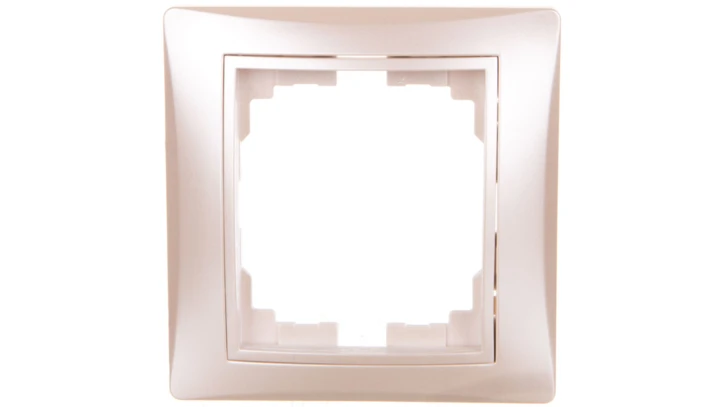 DOMO Ramka pojedyncza pozioma Perłowy biały 011460030 24998