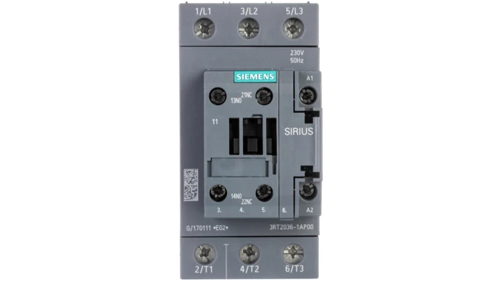 Stycznik mocy 51A 3P 22kW 230V AC 1Z+1R S2 3RT2036-1AP00