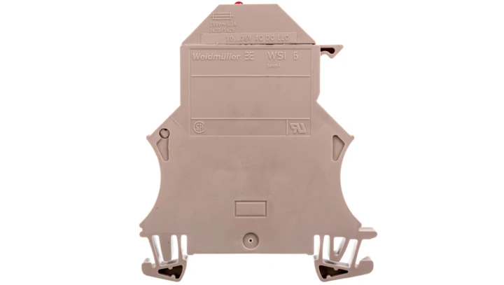 Złączka szynowa bezpiecznikowa G5x20mm 2-przewodowa 6mm2 beżowa WSI 6/LD 10-36V LLC 1119840000