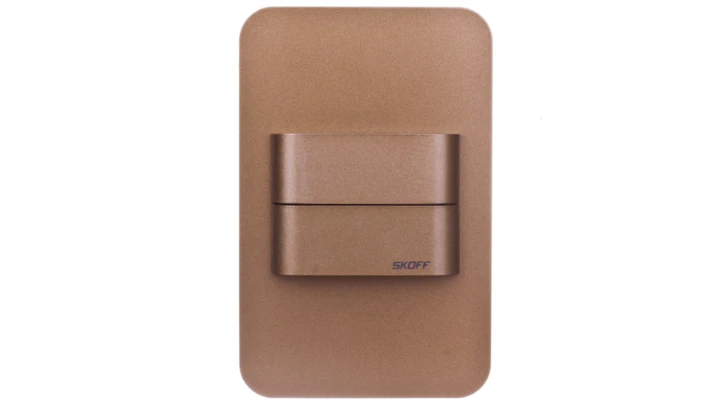 Oprawa przyschodowa DUO SALSA Short LED Light 10 V DC 1,6 W IP 66 3000 K mosiądz mat