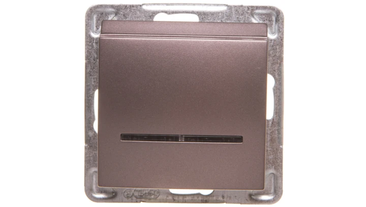 IMPRESJA Łącznik hotelowy z podświetleniem tytan ŁP-15YS/m/23