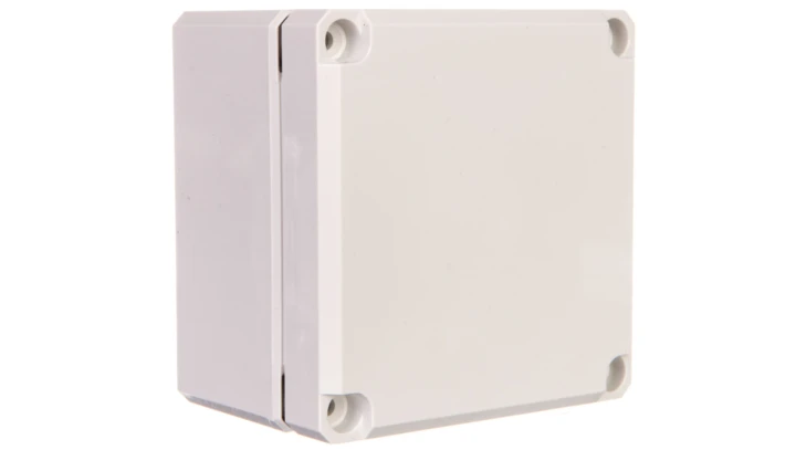 Obudowa Cubo D 80x82x56mm IP67 boki gładkie pokrywa szara PC DPCP080806G