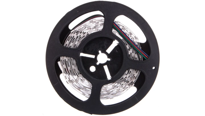 Taśma LED 12V LEDS-B 7.2W/M IP00RGB 130lm/m RGB IP00 FPC rolka 5mb 24530