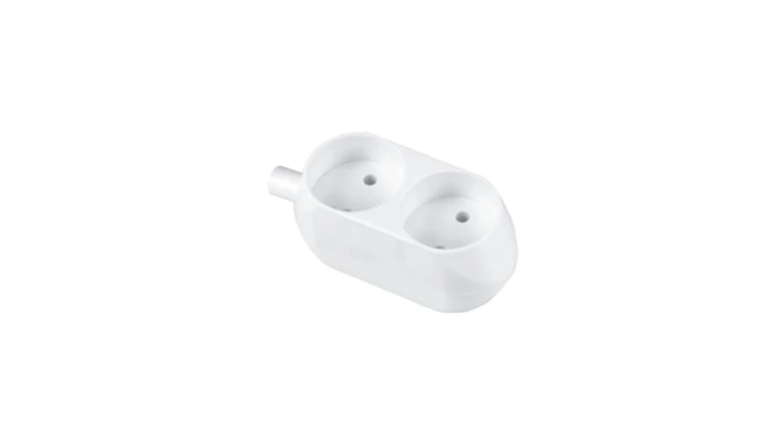 Gniazdo przenośne dwukrotne 16A 2P 250V białe GN-260