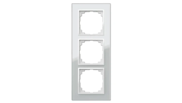 Sentia Ramka potrójna szklana biała 1473-62