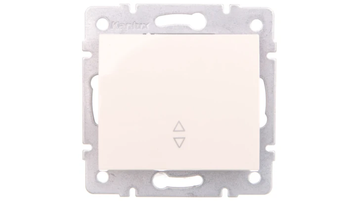 LOGI Łącznik schodowy śrubowy 10AX 250V kremowy 021050103 25132