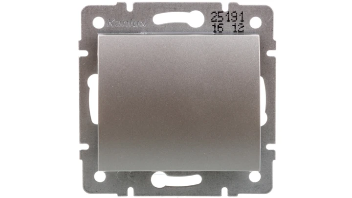 LOGI Łącznik schodowy śrubowy 10AX 250V srebrny 021050143 25191