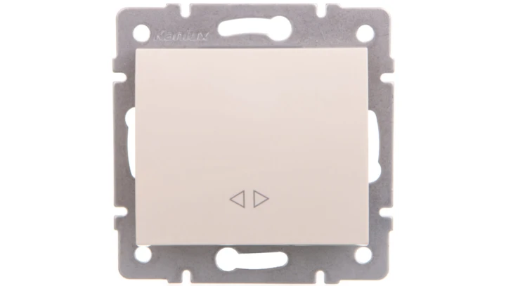 LOGI Łącznik krzyżowy śrubowy 10AX 250V kremowy 021070103 25134