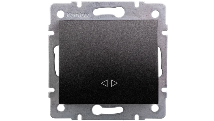 LOGI Łącznik krzyżowy śrubowy 10AX 250V grafit 021070141 25252