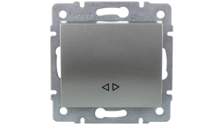 LOGI Łącznik krzyżowy śrubowy 10AX 250V srebrny 021070143 25193