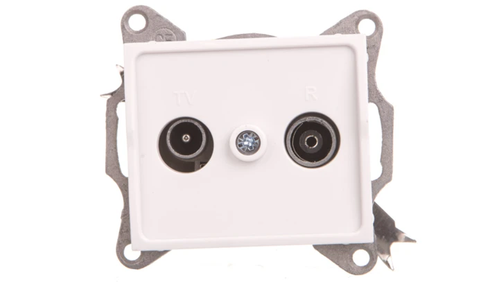 LOGI Gniazdo antenowe RTV końcowe Biały 25101