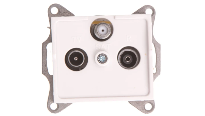 LOGI Gniazdo antenowe RTV/SAT końcowe Biały 25103