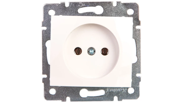 DOMO Gniazdo pojedyncze śrubowe 16A 250V biały 011210102 24729
