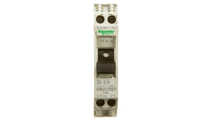 Wyłącznik termo-magnetyczny 1+N 2A AC GB2CD07