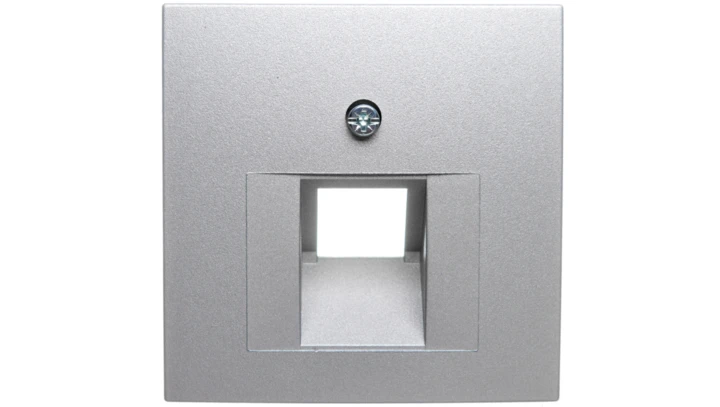 Berker B1/B5/B7 GLAS Plakietka do gniazda teleinformatycznego pojedynczego UAE aluminium 14071404