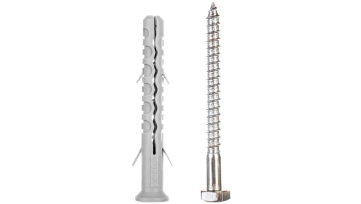 Kołek fi 10x80mm z długą płaszczyzną podziału z wkrętem sześciokątnym KD-10080 /50szt./