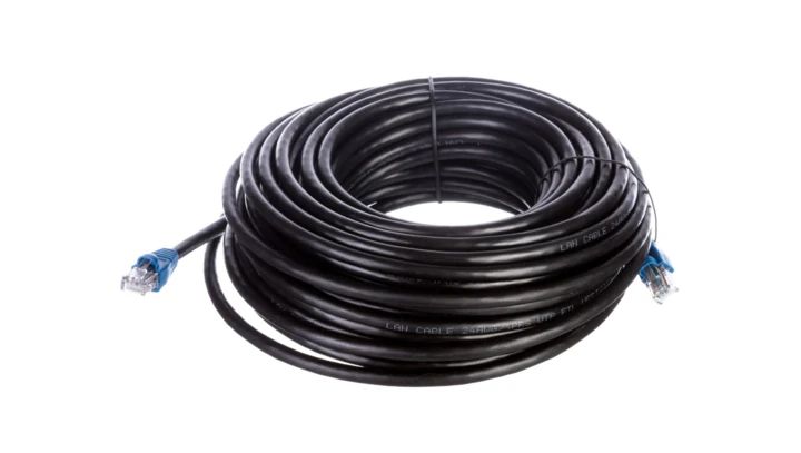 Kabel krosowy outdoor patchcord U/UTP kat.6 CCA czarny 20m 94392