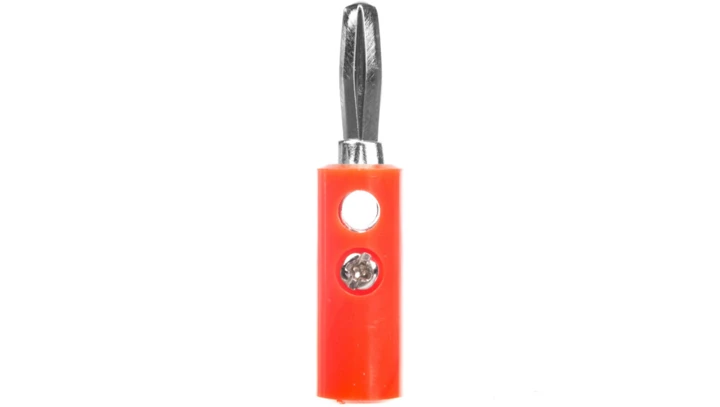 Wtyk bananowy czerwony 11375