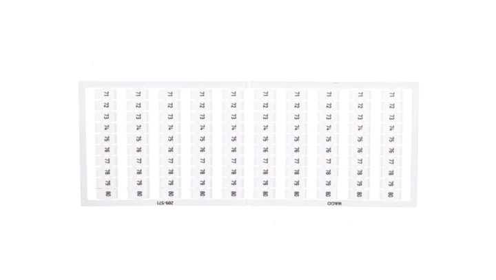 Ramka z oznacznikami 10x 71-80 209-571 /5szt./