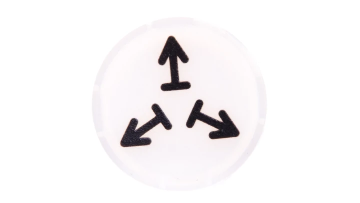 Soczewka przycisku 22mm płaska biała z symbolem ZWOLNIENIE M22-XDL-W-X15 218313