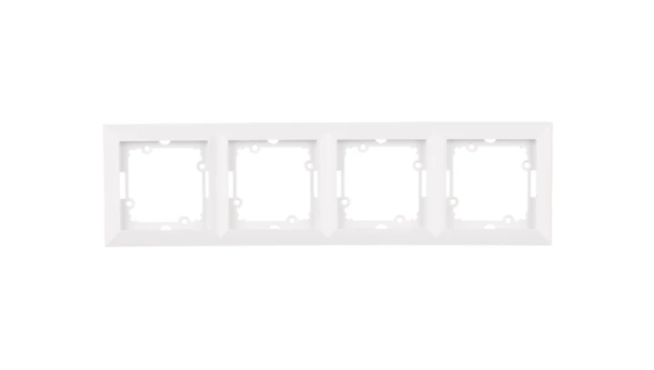 OPAL Ramka poczwórna biała Ra-4Op