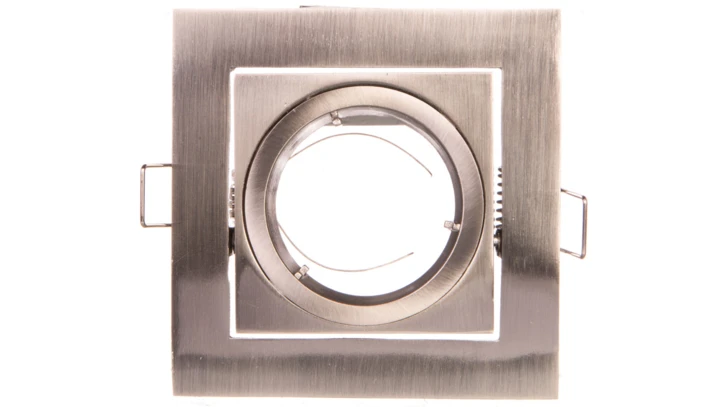 Sufitowa oprawa punktowa VILA uchylna, IP20, kwadrat, inox