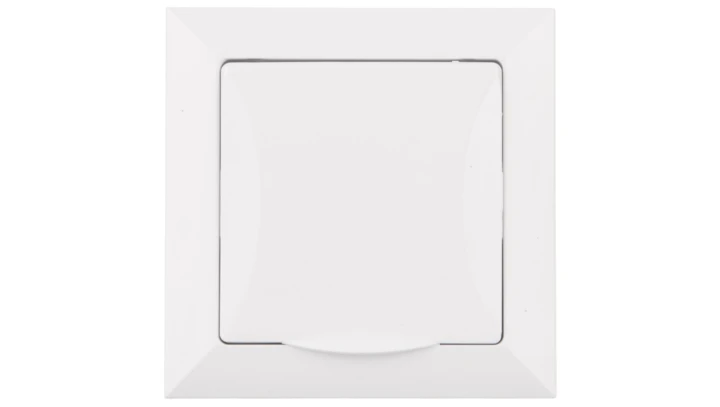 OPAL Gniazdo pojedyncze z/u 16A 250V IP44 z klapką białe GPT-16 OpH