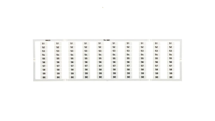Oznaczniki WMB 10x 51-60 794-5601 /5szt./