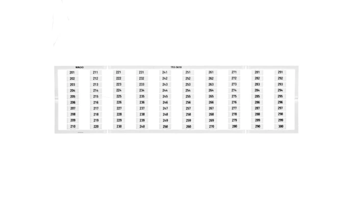 Oznaczniki WMB 1x 201-300 793-5610 /5szt./