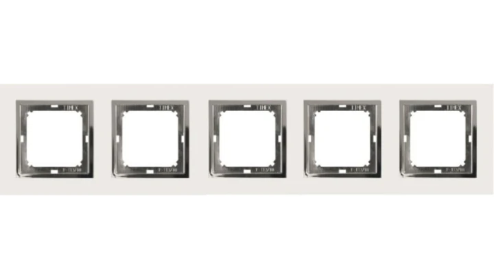 MAGIC Ramka pięciokrotna biały/chrom Ra-5 M
