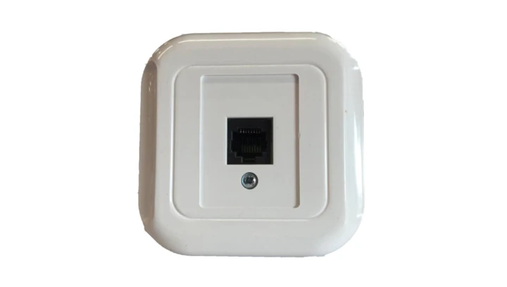 TOPAZ Gniazdo komputerowe RJ45 kat.5e krone LSA+ białe GTP-12T