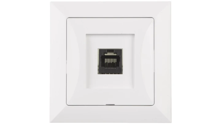 OPAL Gniazdo komputerowe RJ45 kat.5e krone LSA+ białe GTP - 12Op