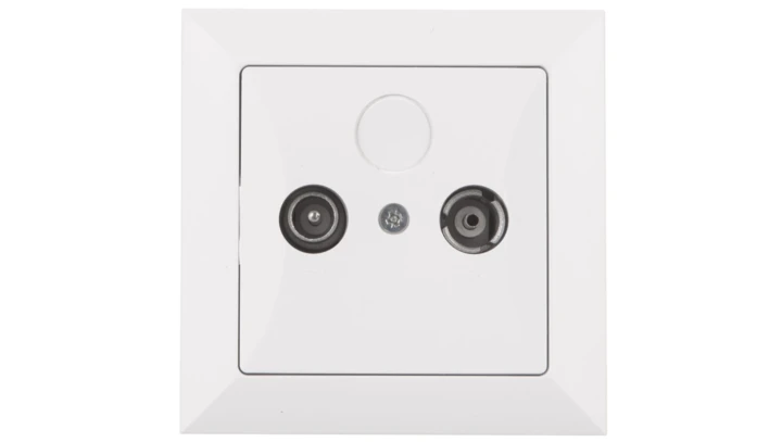 OPAL Gniazdo antenowe RTV końcowe 6db białe GAP-Op/K