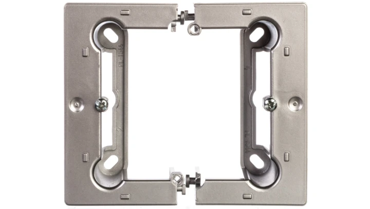 Simon Basic Neos Puszka natynkowa pojedyncza składana 40 mm (1 szt. = 2 elementy) srebrny mat PSCS/43