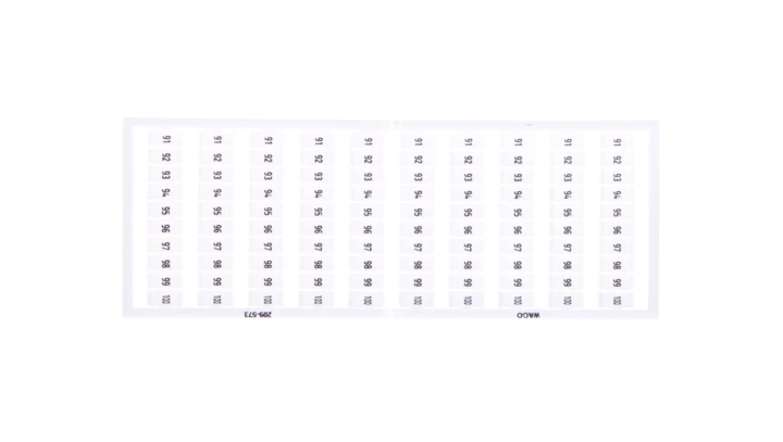 Ramka z oznacznikami 10x 91-100 209-573 /5szt./