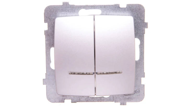 KARO Łącznik świecznikowy z podświetleniem srebrny perłowy ŁP-2SS/m/43