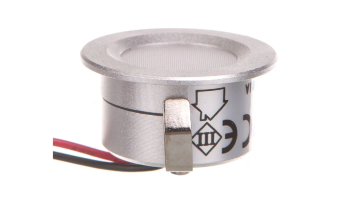 Oprawa punktowa LED 1W IMBER LED NW 12DC 40lm 4000K barwa neutralna okrągła Ø3 IP65 biały 23520